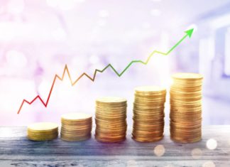 Un compte sans banque, est-ce possible ? Tas de pièces et courbe